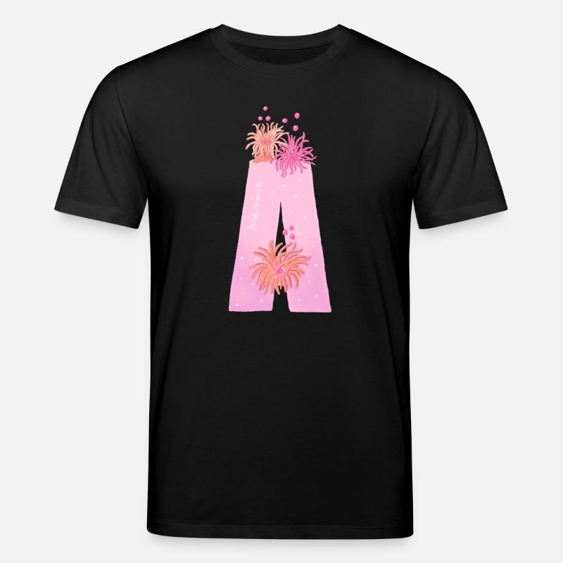 Une anémone de mer lettre - T-shirt bio CREATOR Stanley/Stella Unisexe - noir