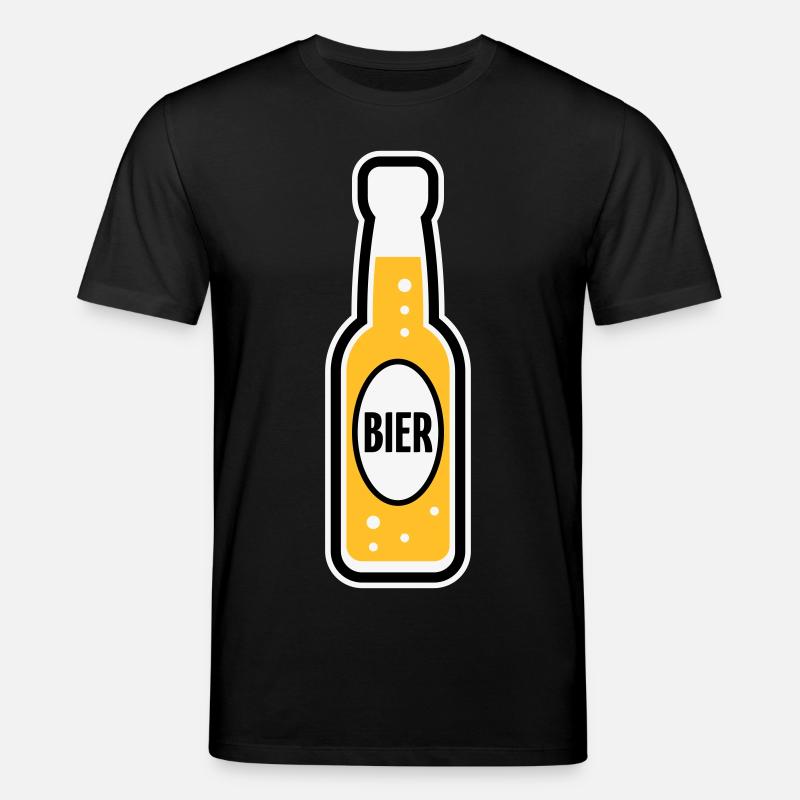 Bierflasche (Bier / Bierchen / POS 3C) - Stanley/Stella Unisex Bio-T-Shirt CREATOR  - Schwarz