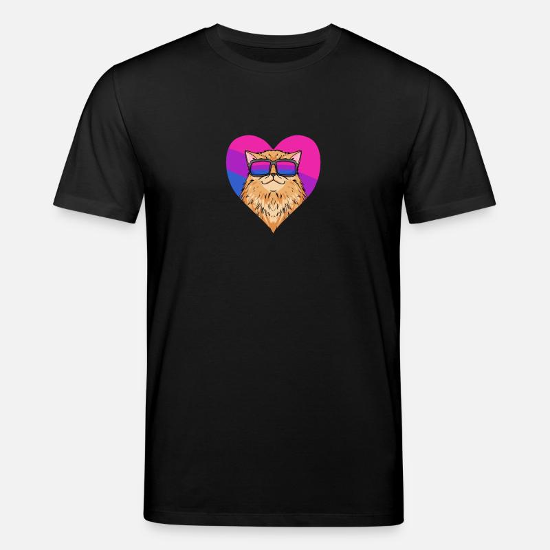 Cadeau de chat persan bisexuel - T-shirt bio CREATOR Stanley/Stella Unisexe - noir
