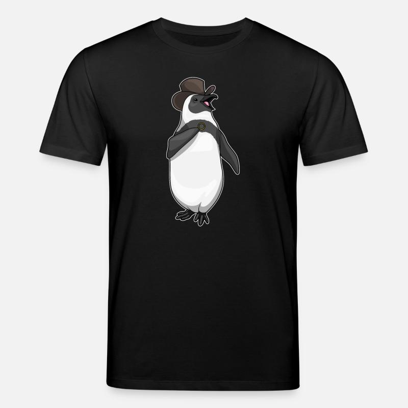 Pinguin Bräutigam Ehering Hochzeit - Stanley/Stella Unisex Bio-T-Shirt CREATOR - Schwarz