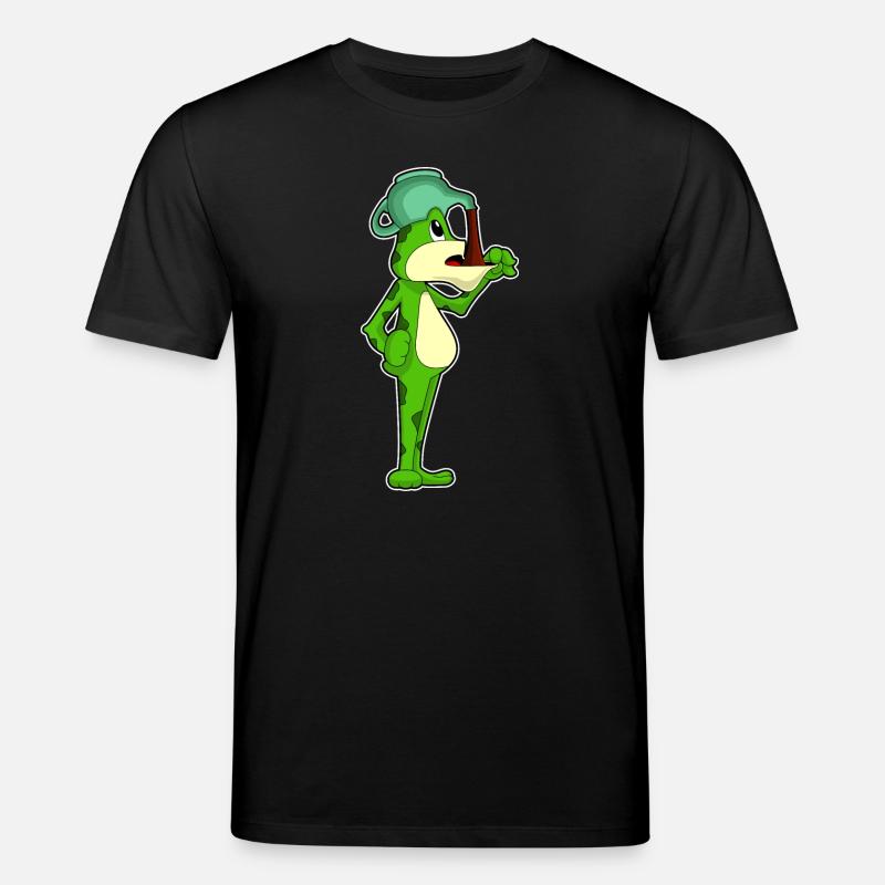 Frog Coffee Coffee Pot - Stanley/Stella CREATOR Unisex Organic T-Shirt - black