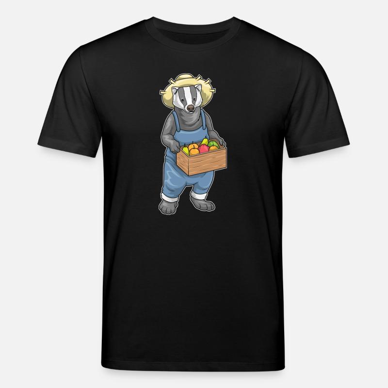 Badger Farmer Fruit - T-shirt bio CREATOR Stanley/Stella Unisexe - noir