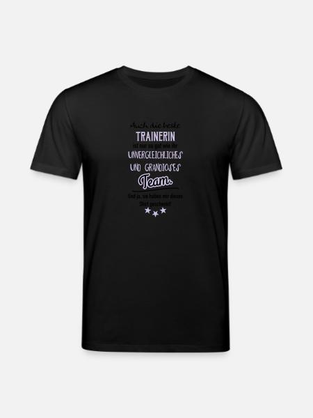 Beste Trainerin Shirt - Stanley/Stella Unisex Bio-T-Shirt CREATOR - Schwarz