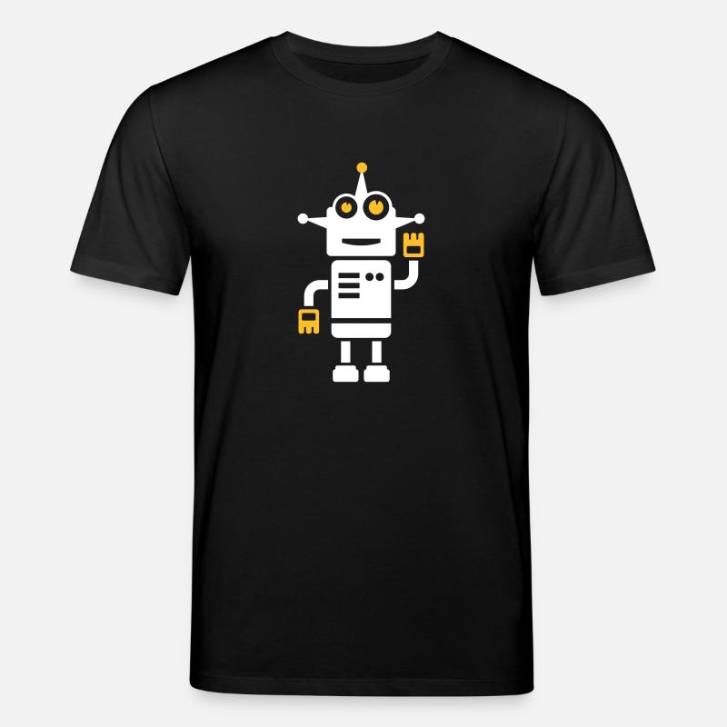 Roboter Geschenk - Stanley/Stella Unisex Bio-T-Shirt CREATOR  - Schwarz