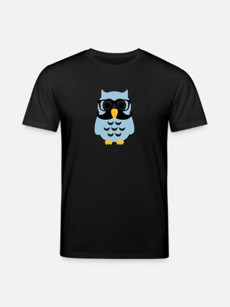 Eule - Stanley/Stella Unisex Bio-T-Shirt CREATOR  - Schwarz