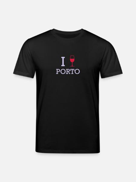J'aime Porto - T-shirt bio CREATOR Stanley/Stella Unisexe - noir