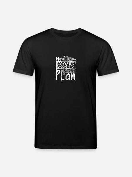 My escape plan playing harmonica - Stanley/Stella CREATOR Unisex Organic T-Shirt - black