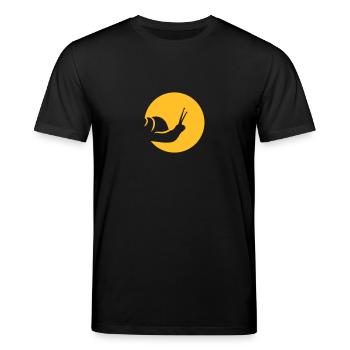 Schnecke - Stanley/Stella Unisex Bio-T-Shirt CREATOR  - Schwarz - Vorne - Alina (178cm) & Michal (187cm)