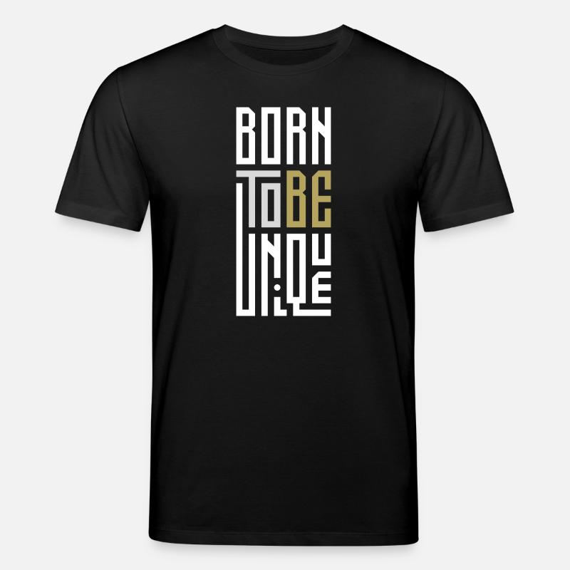 Geboren, um einzigartig zu sein - Stanley/Stella Unisex Bio-T-Shirt CREATOR - Schwarz