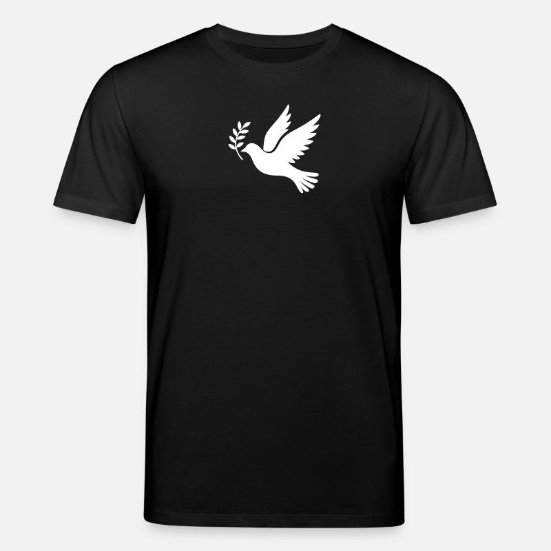 Friedenstaube - Stanley/Stella Unisex Bio-T-Shirt CREATOR - Schwarz
