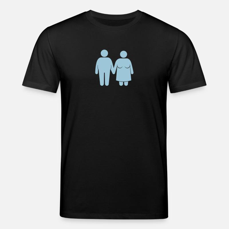 fat couple - T-shirt bio CREATOR Stanley/Stella Unisexe - noir
