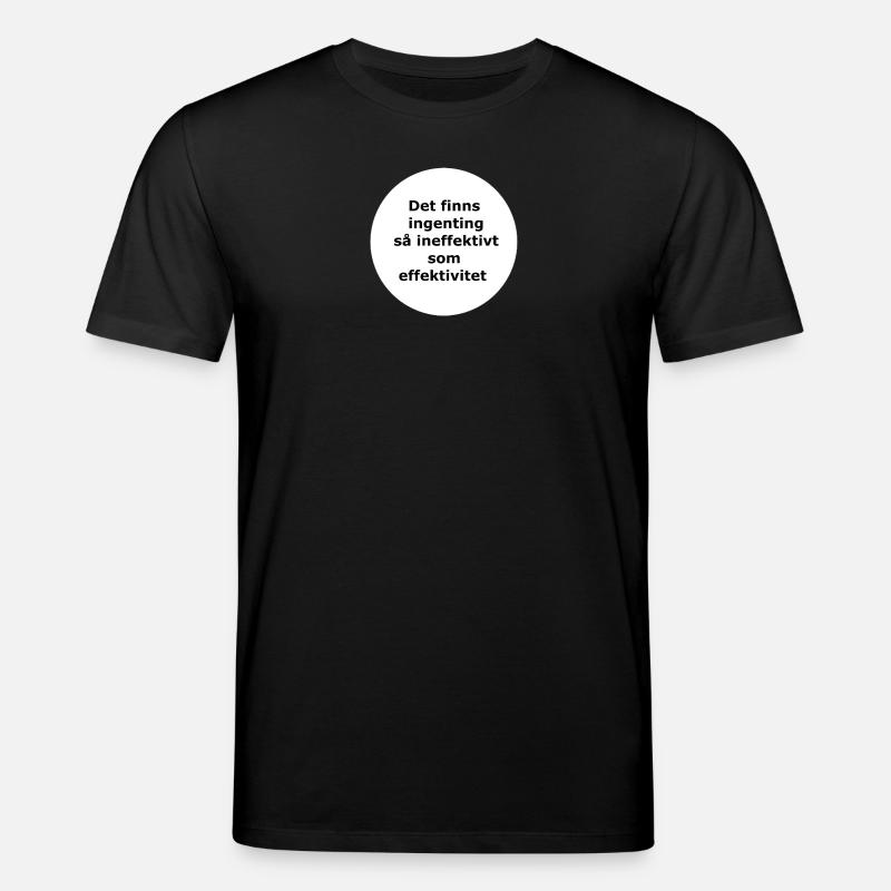 There is nothing,,,(White circle) - Stanley/Stella CREATOR Unisex Organic T-Shirt - black