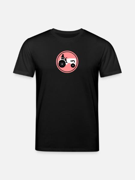 bauer_mit_traktor_032013_a_3c - Stanley/Stella CREATOR Unisex Organic T-Shirt - black