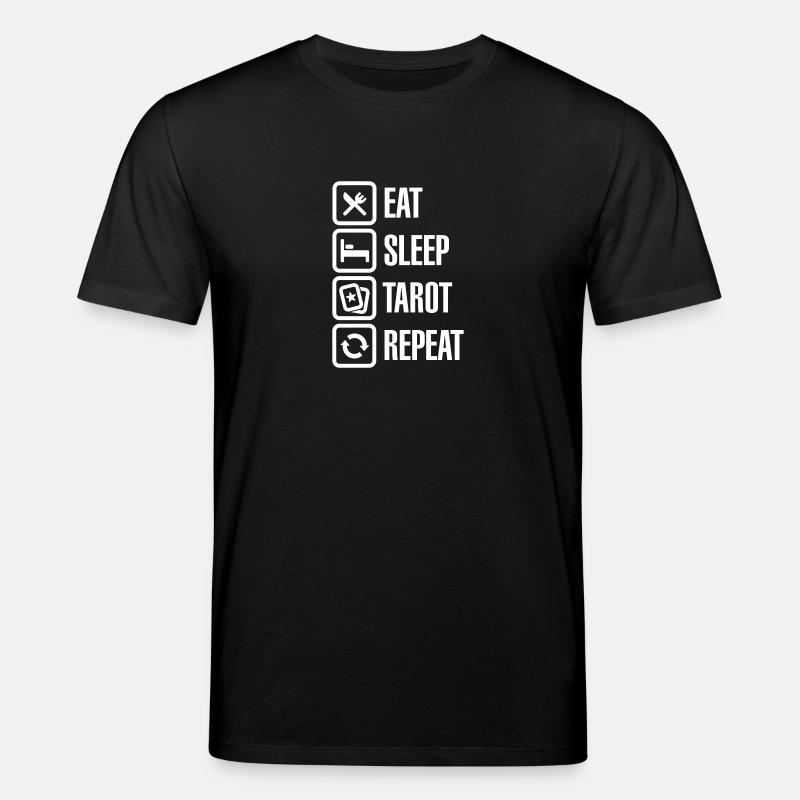 Eat Sleep Tarot Repeat - Stanley/Stella Unisex Bio-T-Shirt CREATOR - Schwarz