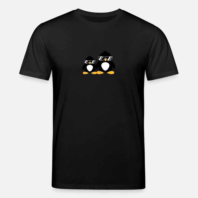 Cool Penguin Dad And Boy - T-shirt bio CREATOR Stanley/Stella Unisexe - noir