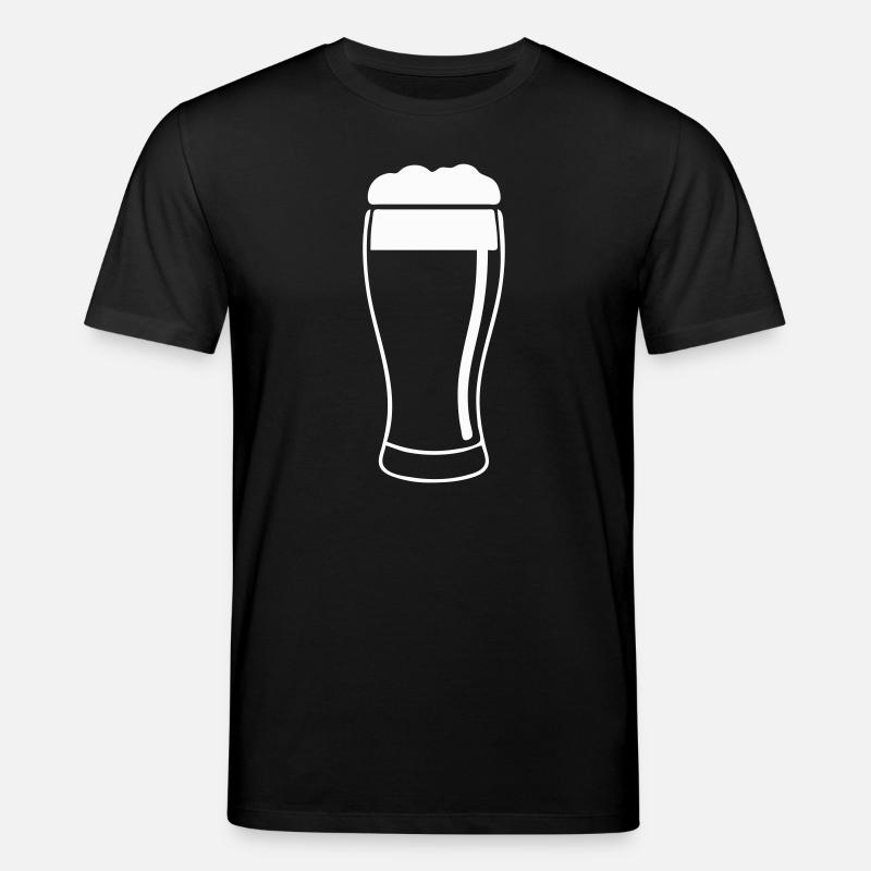 Bierglas mit Schaum - Stanley/Stella Unisex Bio-T-Shirt CREATOR  - Schwarz