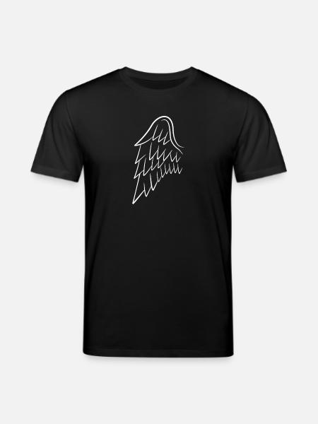 Angel wings wing angel white - Stanley/Stella CREATOR Unisex Organic T-Shirt - black