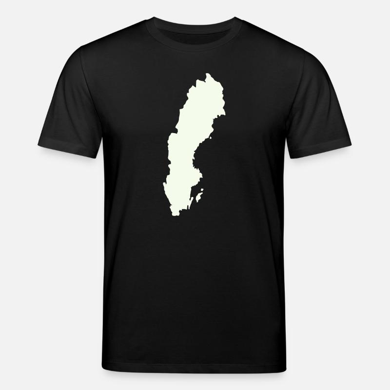 Schweden Silhouette Print - Stanley/Stella Unisex Bio-T-Shirt CREATOR - Schwarz