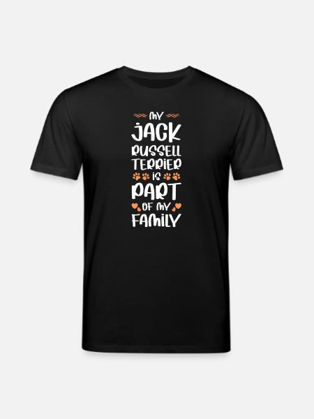 My Jack Russell Family - Stanley/Stella CREATOR Unisex Organic T-Shirt - black