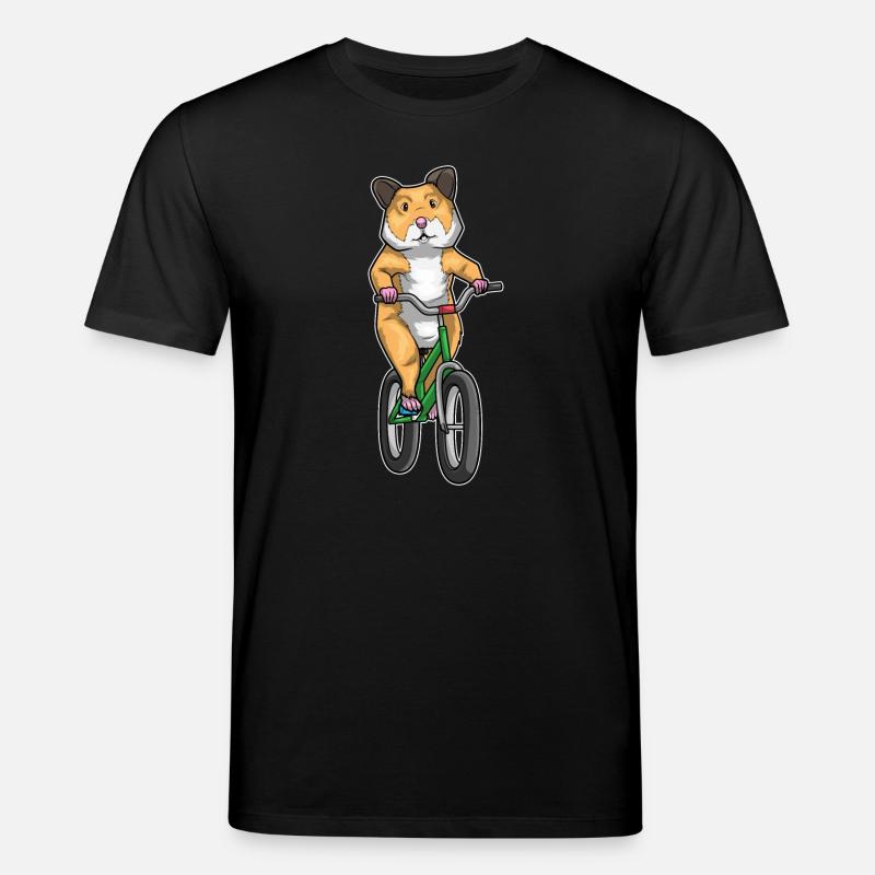 Vélo hamster - T-shirt bio CREATOR Stanley/Stella Unisexe - noir