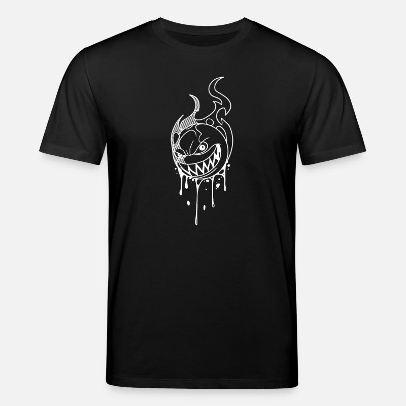 Flammendes Dämonenlächeln - Stanley/Stella Unisex Bio-T-Shirt CREATOR - Schwarz