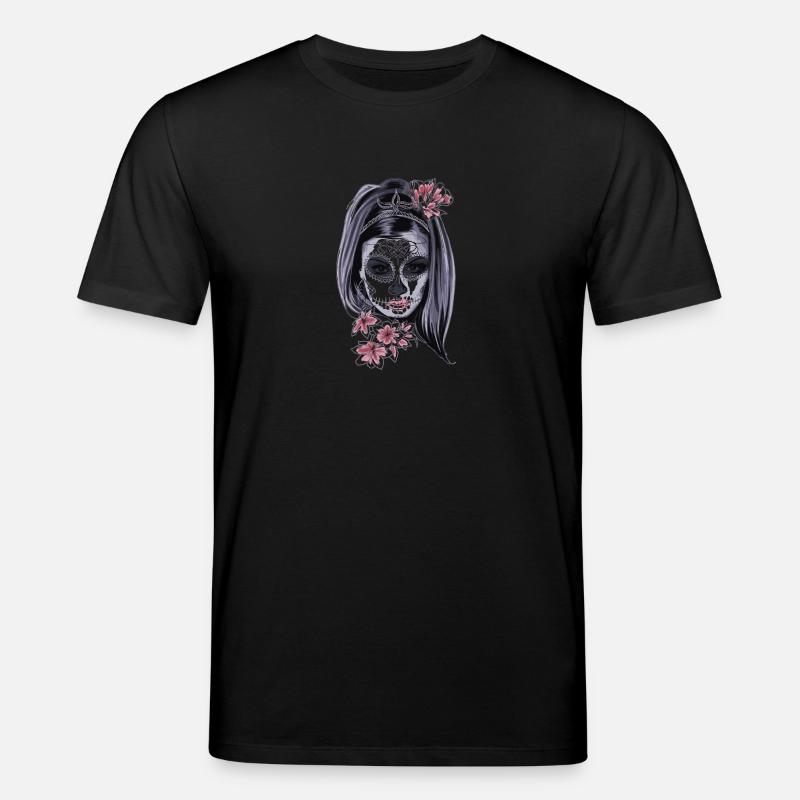 Frau mit Maske - Stanley/Stella Unisex Bio-T-Shirt CREATOR  - Schwarz