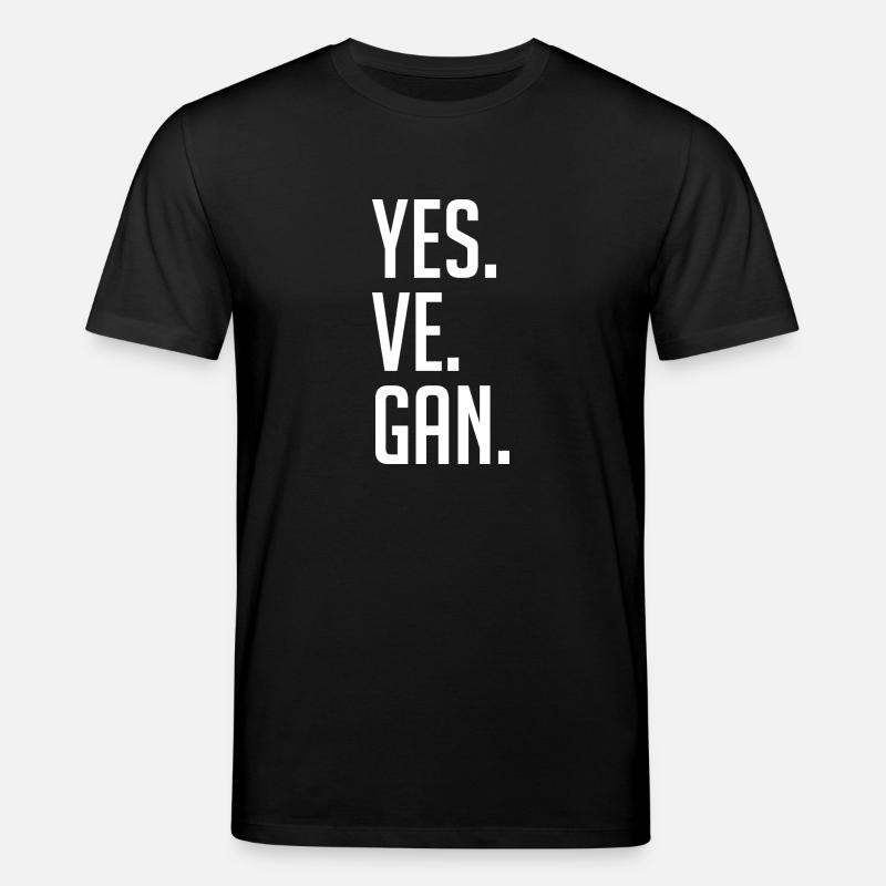 oui, végétalien! - T-shirt bio CREATOR Stanley/Stella Unisexe - noir