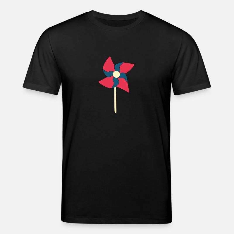 Windrad Windräder - Stanley/Stella Unisex Bio-T-Shirt CREATOR  - Schwarz