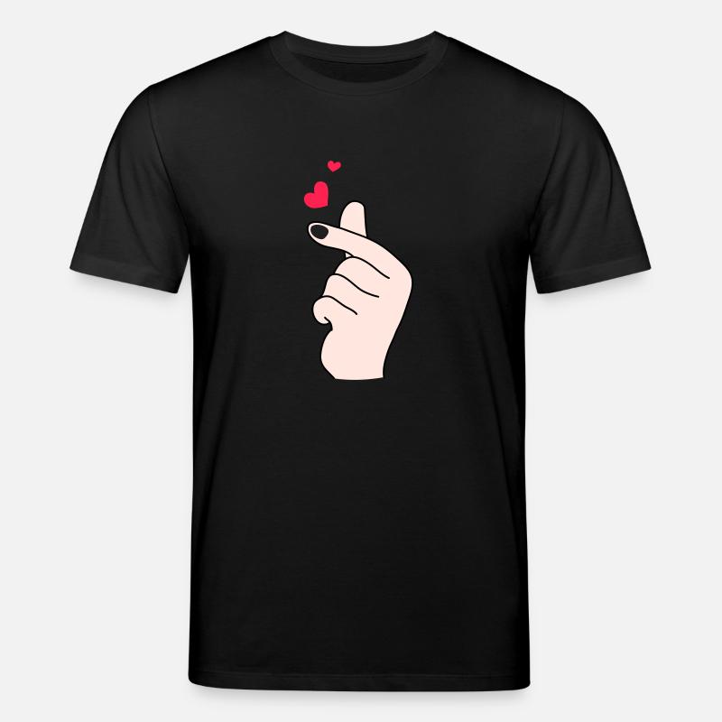 Fingerherzen 2 - Stanley/Stella Unisex Bio-T-Shirt CREATOR  - Schwarz