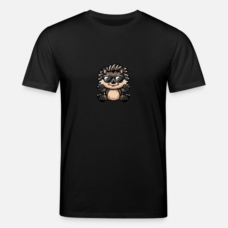Igel Cool Tier - Stanley/Stella Unisex Bio-T-Shirt CREATOR  - Schwarz