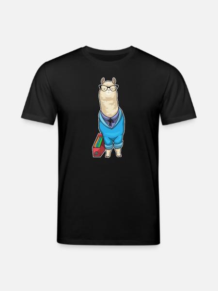 Alpaca Secretary Folder Office - Stanley/Stella CREATOR Unisex Organic T-Shirt - black