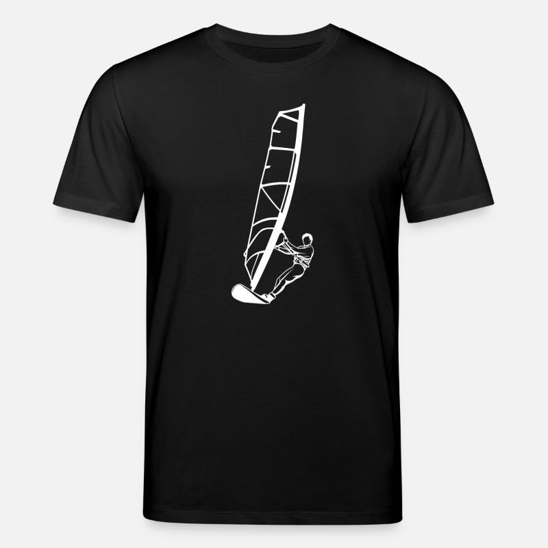 Windsurfer Junge - Stanley/Stella Unisex Bio-T-Shirt CREATOR  - Schwarz