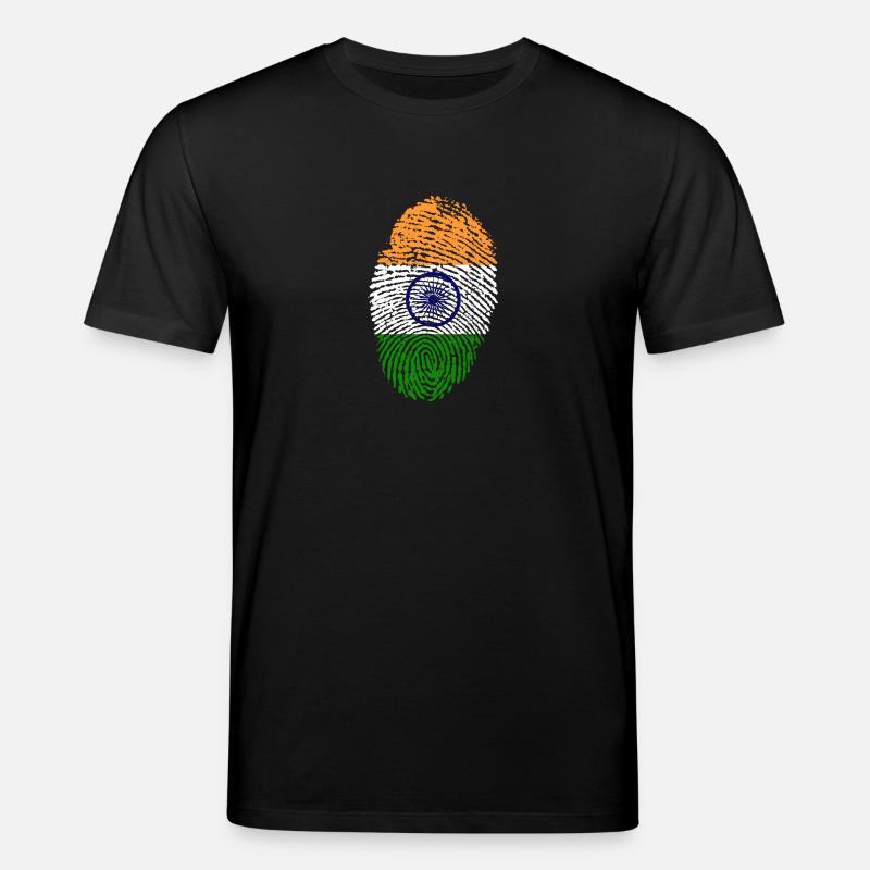 Empreintes digitales - Inde - T-shirt bio CREATOR Stanley/Stella Unisexe - noir