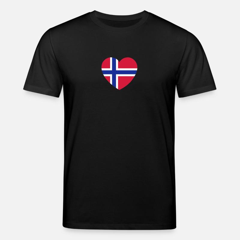 Norway Heart - Stanley/Stella Unisex Bio-T-Shirt CREATOR  - Schwarz