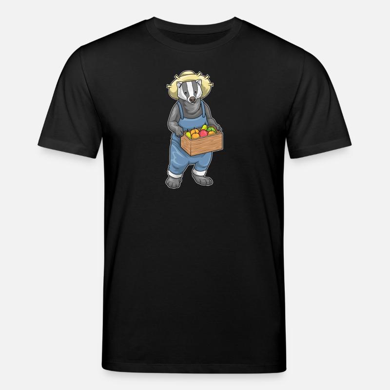 Badger Farmer Fruit - Stanley/Stella CREATOR Unisex Organic T-Shirt - black