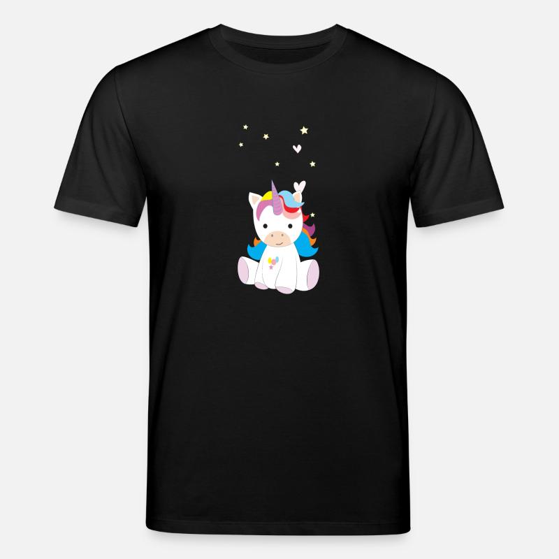 Einhorn - Stanley/Stella Unisex Bio-T-Shirt CREATOR  - Schwarz