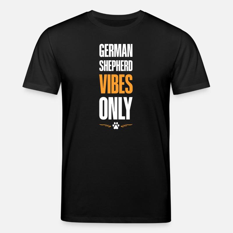 Deutscher Schäferhund Vibes - Stanley/Stella Unisex Bio-T-Shirt CREATOR  - Schwarz