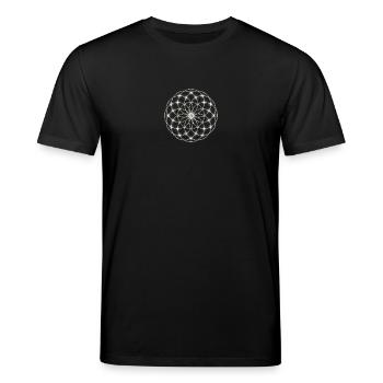 Fleur de la vie - FEEL THE FORCE! Seed of Life - - T-shirt bio CREATOR Stanley/Stella Unisexe - noir - Devant - Alina (178cm) & Michal (187cm)