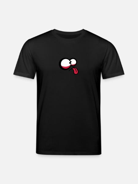 Crazy Comic Face - T-shirt bio CREATOR Stanley/Stella Unisexe - noir