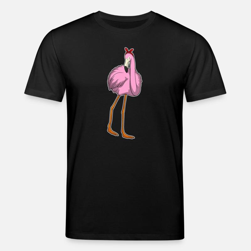 Flamingo Schleife - Stanley/Stella Unisex Bio-T-Shirt CREATOR  - Schwarz