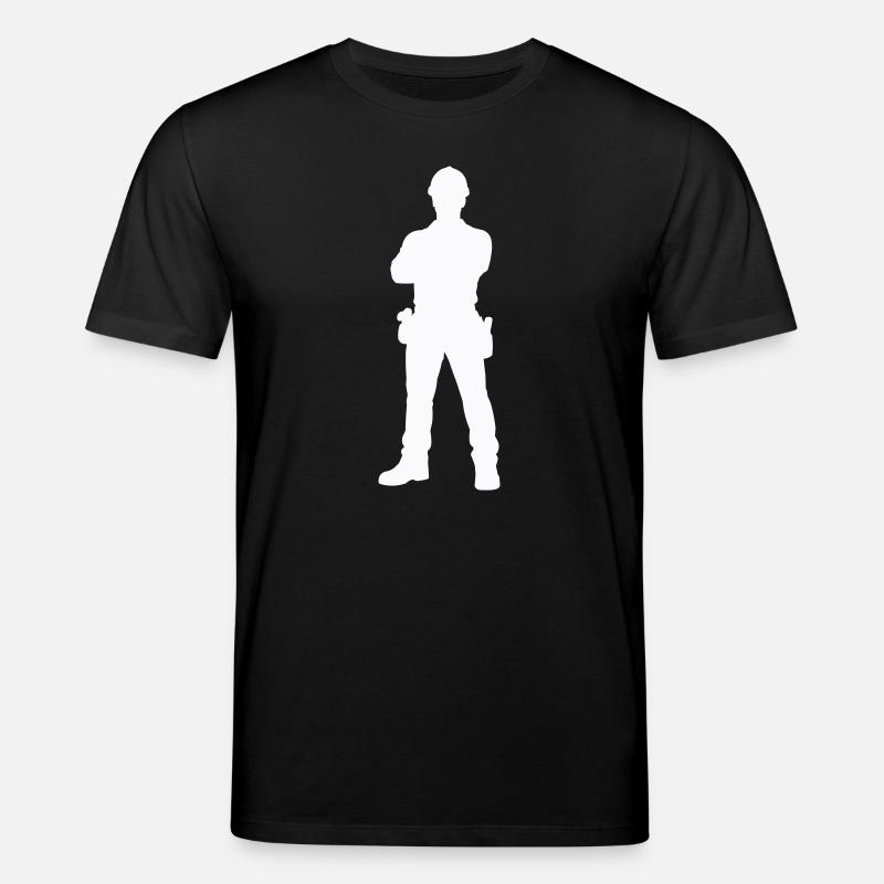 Silhouette ouvrier du bâtiment - T-shirt bio CREATOR Stanley/Stella Unisexe - noir