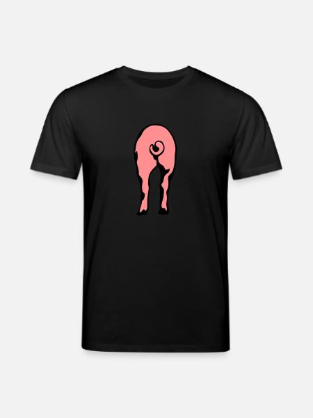 pig pig ass ass 8 - Stanley/Stella CREATOR Unisex Organic T-Shirt - black