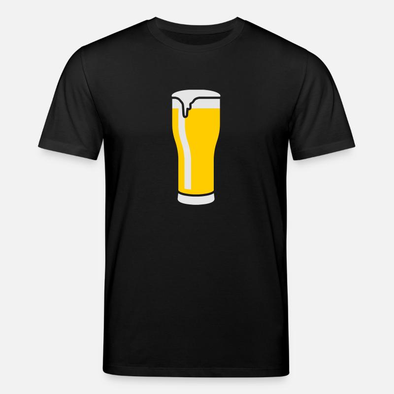 bier_glas_2c - Stanley/Stella Unisex Bio-T-Shirt CREATOR  - Schwarz