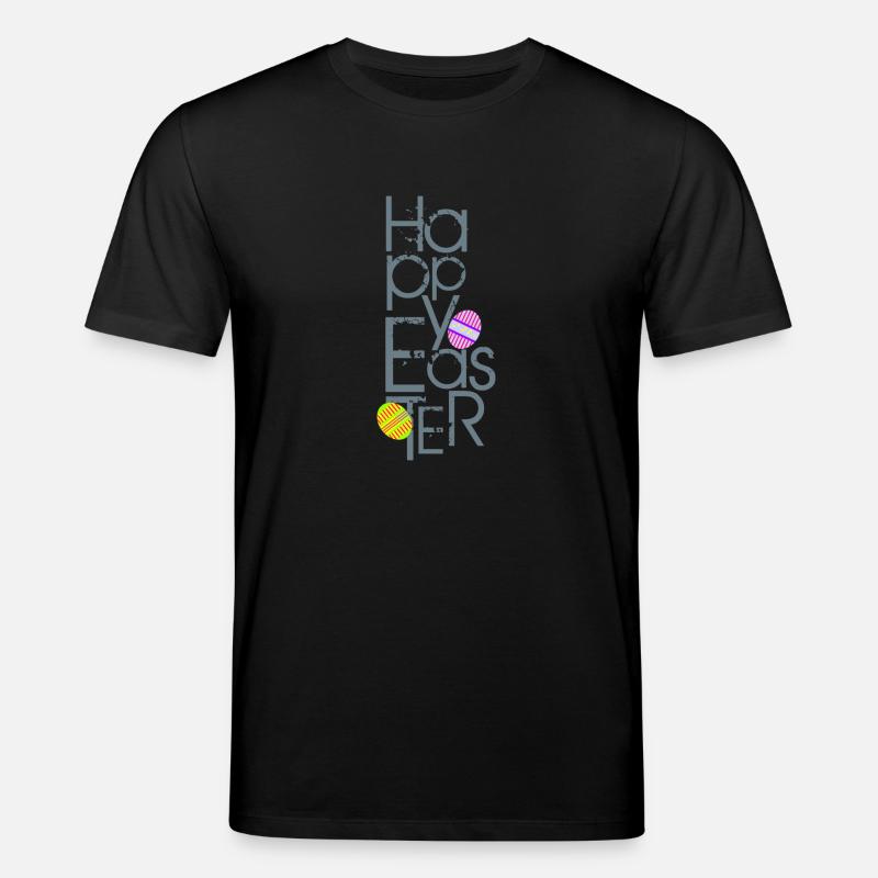 Joyeuses Pâques - T-shirt bio CREATOR Stanley/Stella Unisexe - noir