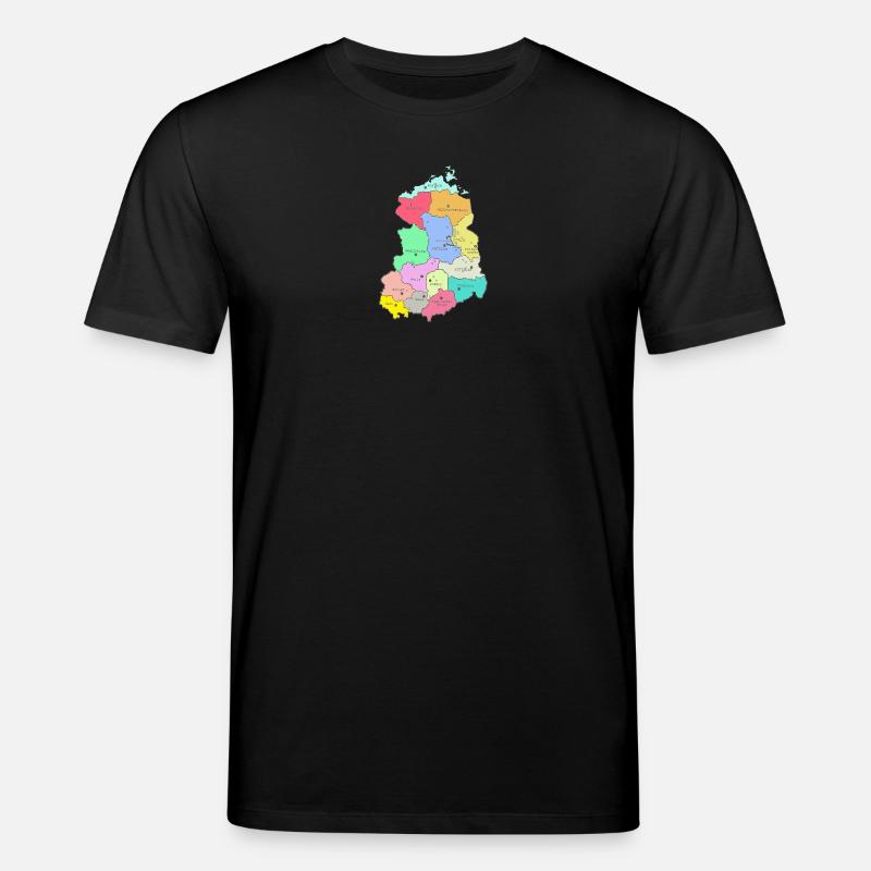 Carte de la RDA - T-shirt bio CREATOR Stanley/Stella Unisexe - noir
