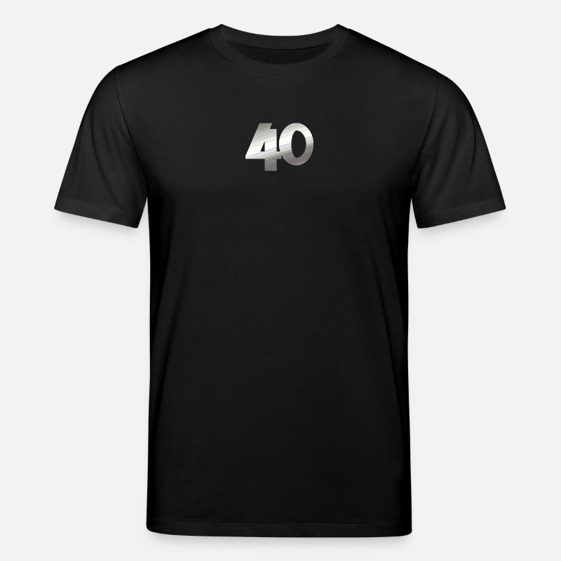 geschenk, 40 metallisch - Stanley/Stella Unisex Bio-T-Shirt CREATOR  - Schwarz