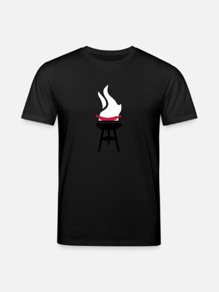 Sausage BBQ - Stanley/Stella CREATOR Unisex Organic T-Shirt - black