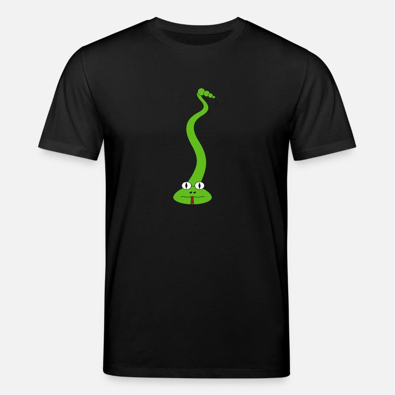 Serpent vert 1 - T-shirt bio CREATOR Stanley/Stella Unisexe - noir