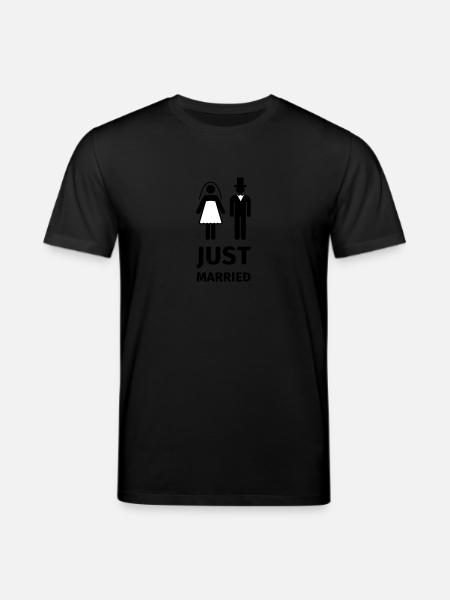 just married - Stanley/Stella CREATOR Unisex Organic T-Shirt - black