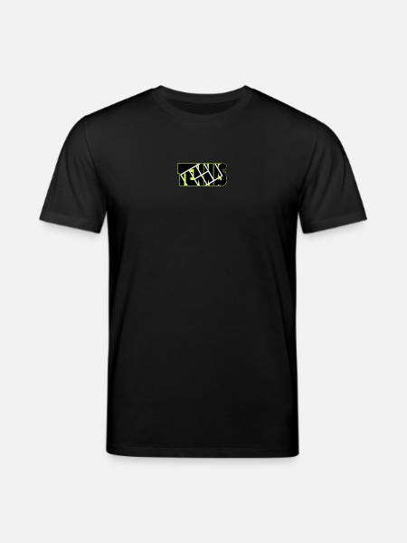 TENNIS Neon Grid Overlay - Stanley/Stella CREATOR Unisex Organic T-Shirt - black